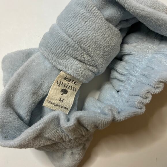 Kate Quinn Organic Velour Blue Knotted Headband 6-12M - Picture 2 of 2